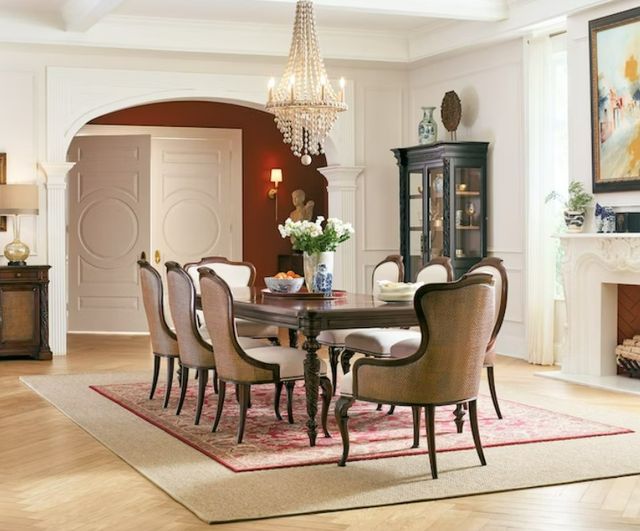 Hooker® Furniture Charleston Chateau Linen/Maraschino Cherry Dining Arm Chair-1