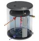 GE® 36 Gallon Diamond Gray Side Port Lowboy Electric Water Heater-1
