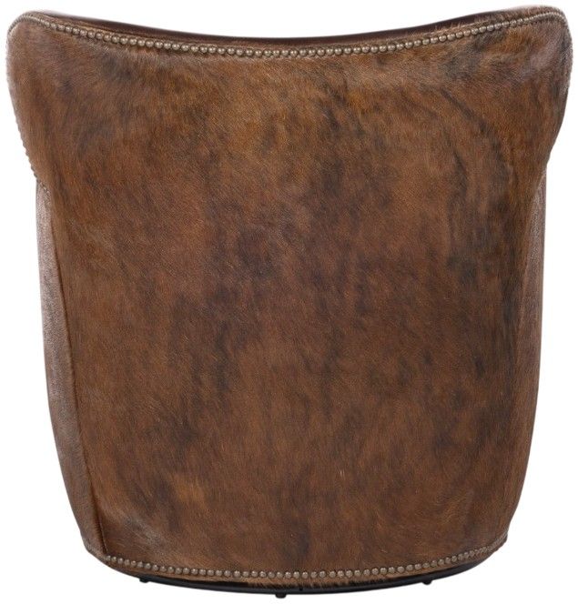 Hooker® Furniture CC Kato Dark/Debonair Espresso Leather Swivel Chair-3