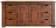 International Furniture Direct Parota Brown TV Stand-0