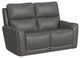 Flexsteel® Carter Smoke Power Reclining Loveseat with Power Headrests and Lumbar-0