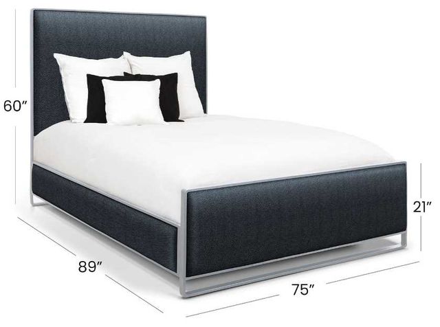 Wesley Allen Customizable Fenton California King Upholstered Panel Bed-2