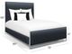 Wesley Allen Customizable Fenton California King Upholstered Panel Bed-2