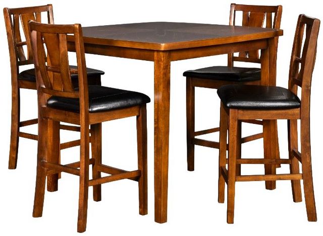 New Classic® Home Furnishings Dixon 5-Piece Dark Espresso Counter Dining Set