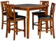 New Classic® Home Furnishings Dixon 5-Piece Dark Espresso Counter Dining Set-0
