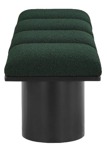 Meridian Furniture Pavilion 4-Piece Green/Black 62" Modular Bench Set-2