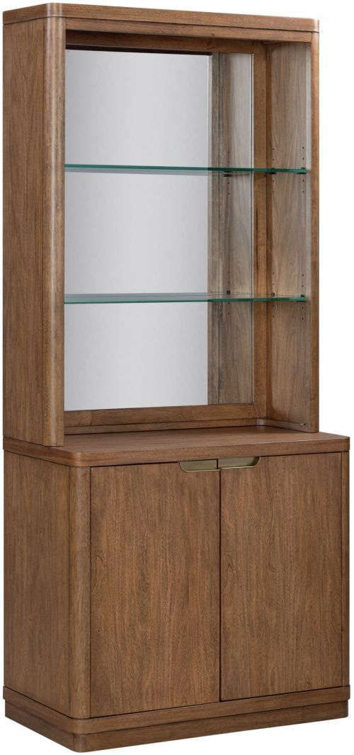 aspenhome® Caden Spiced Caramel Door Bookcase-0