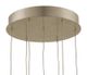Currey & Company Catrice Painted Silver/Contemporary Silver Leaf/Natural Shell 7-Light Multi-Drop Pendant-2