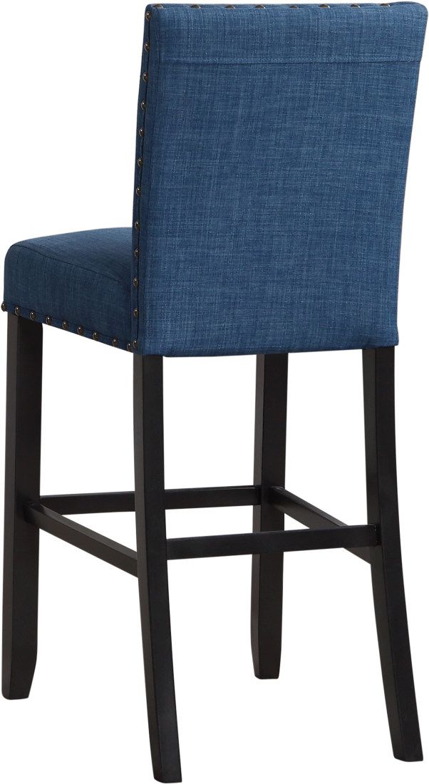 New Classic® Home Furnishings Crispin 2-Piece Marine Blue Bar Chair Set-3