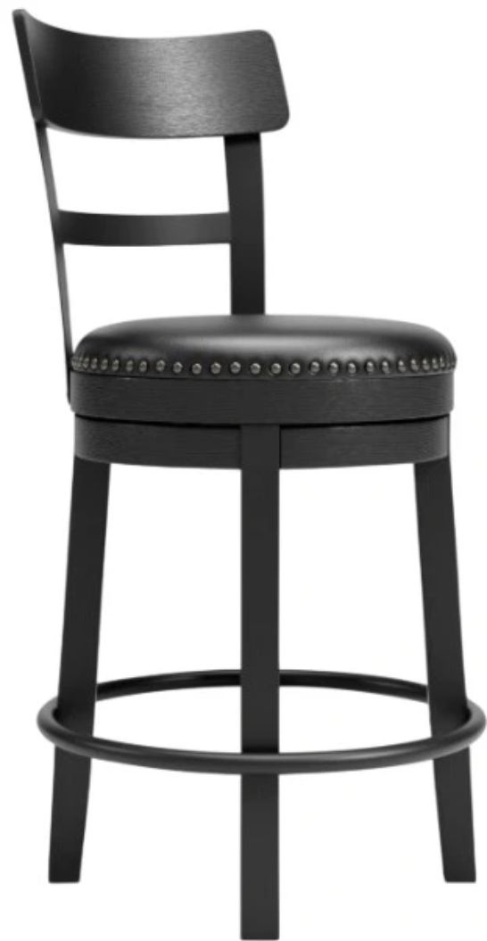 Signature Design by Ashley® Valebeck Black Upholstered Bar Stool-0