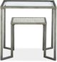 Magnussen Home® Bendishaw Glass Top Rectangular End Table with Coventry Grey Frame -1