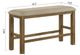 Crown Mark Cockrell Beige/Brown Counter Dining Bench-2