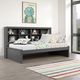 Donco Kids Dark Gray Youth Twin Bookcase Daybed-1
