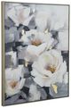 A & B Home Sarah Blue/Ivory/Pink Hand Painting Wall Art-0