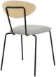 Armen Living Neo 2-Piece Black/Gray Dining Side Chair Set-4