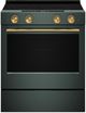 KitchenAid® Brass Slide-In Convection Range Handle and Knob Kit-3