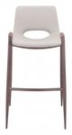 Zuo® Desi Beige Set of 2 Bar Chairs-1