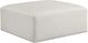 Meridian Furniture Cube Cream Vegan Leather Ottoman-0