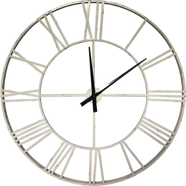 Signature Design by Ashley® Paquita Antique White Wall Clock-0