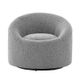 Korson Furniture Desio Gray Swivel Modern Lounge Chair-0