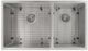 ZLINE Chamonix 33" Stainless Steel Undermount Double Bowl Kitchen Sink with Bottom Grid-2