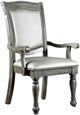 Furniture of America® Alpena 2-Piece Gray/Silver Arm Chair Set-0