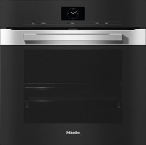 Miele 24" Clean Touch Steel Single Electric Wall Oven