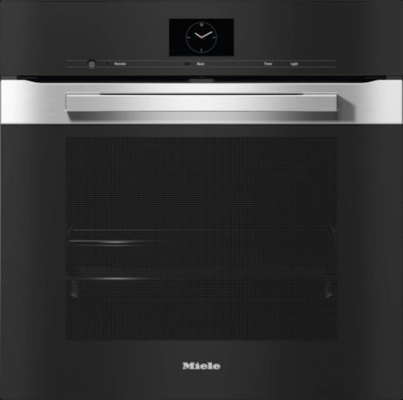 Miele 24" Clean Touch Steel Single Electric Wall Oven 