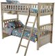 Night & Day Furniture™ Chesapeake Sailboat Brushed Driftwood Twin/Full Extension Kit Bunk Bed-1