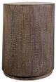 Porter International Designs Drum Gray Round End Table-1