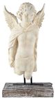A & B Home Antique White Garden Angel Bust-0