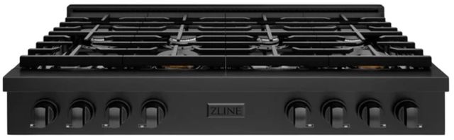 ZLINE Paramount 48" Black Stainless Steel Gas Cooktop-0