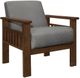 Mazin Furniture Helena Gray Upholstered Storage Accent Chair-0