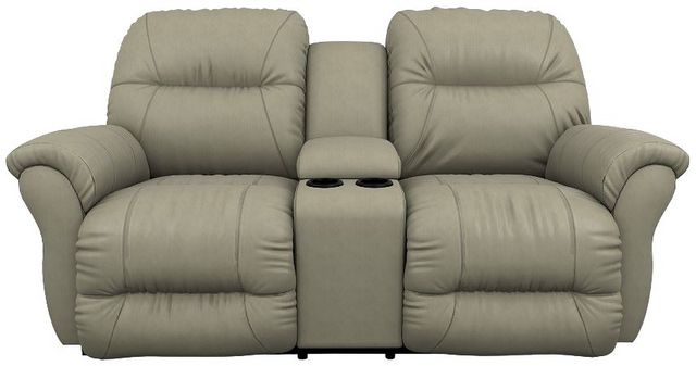 Best® Home Furnishings Customizable Bodie Leather Reclining Rocker Console Loveseat-1