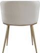 Meridian Furniture Skylar Cream/Gold Velvet Dining Chair-3