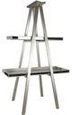 A & B Home Silver Carnevali Design Display Ladder-0