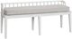 Universal Explore Home™ Modern Farmhouse Finn Coconut Metal/Picket Fence Dining Bench-0