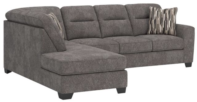 Benchcraft® Olten 2-Piece Graphite Left-Arm Facing Sectional and Chaise-0