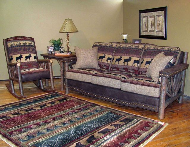 Marshfield Furniture Wildwood Trail Black/Brown/Gray Rocker Chair-1