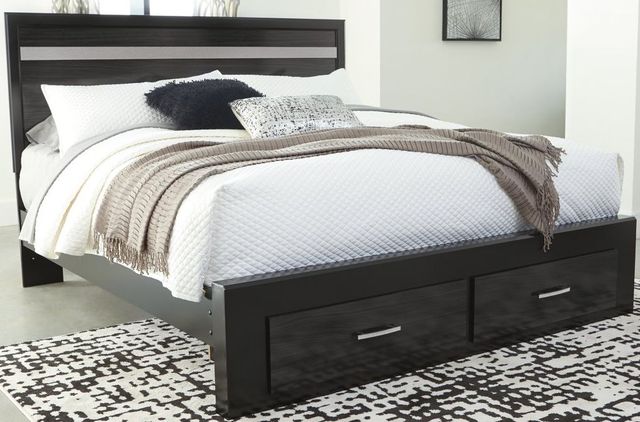 Signature Design by Ashley® Starberry Black King Panel Storage Bed-1