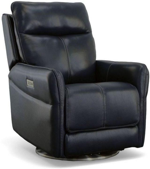 Flexsteel® Spin Swivel Power Recliner with Power Headrest and Lumbar ...