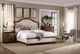 Hooker® Furniture Leesburg Alabaster/Mahogany King Upholstered Panel Bed-1