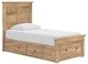 Signature Design by Ashley® Fenderport Tan Twin Panel Storage Bed-0