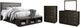 Signature Design by Ashley® Hyndell 4-Piece Dark Brown King Upholstered Panel Storage Bed Set-0