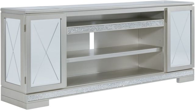 Signature Design by Ashley® Flamory Silver 72" TV Stand-0