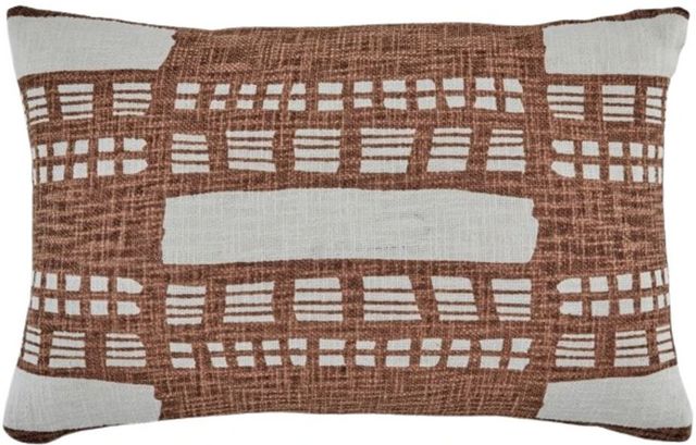 Signature Design by Ashley® Ackford 4-Piece Rust/White Throw Pillow Set