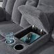 Signature Design by Ashley® Observation Steel Double Power Reclining Reclining Loveseat with Console-5