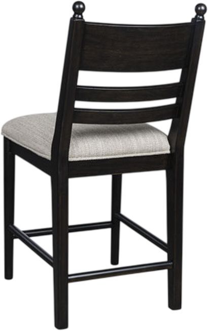 Signature Design by Ashley® Chadworth Black Upholstered Bar Stool-4