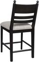 Signature Design by Ashley® Chadworth Black Upholstered Bar Stool-4