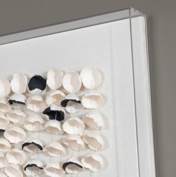 Crestview Collection Everly White Wall Art-1